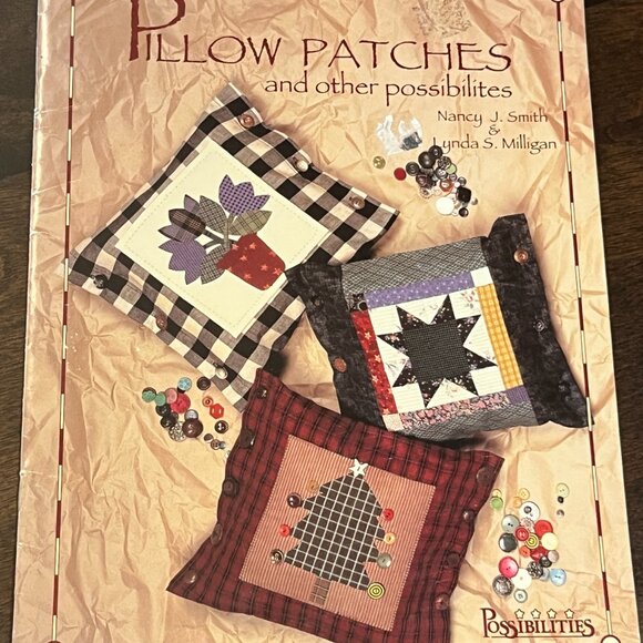 BOOK Pillow Patches and Other Possibilities Patchwork Pillow Patterns - Picture 1 of 7